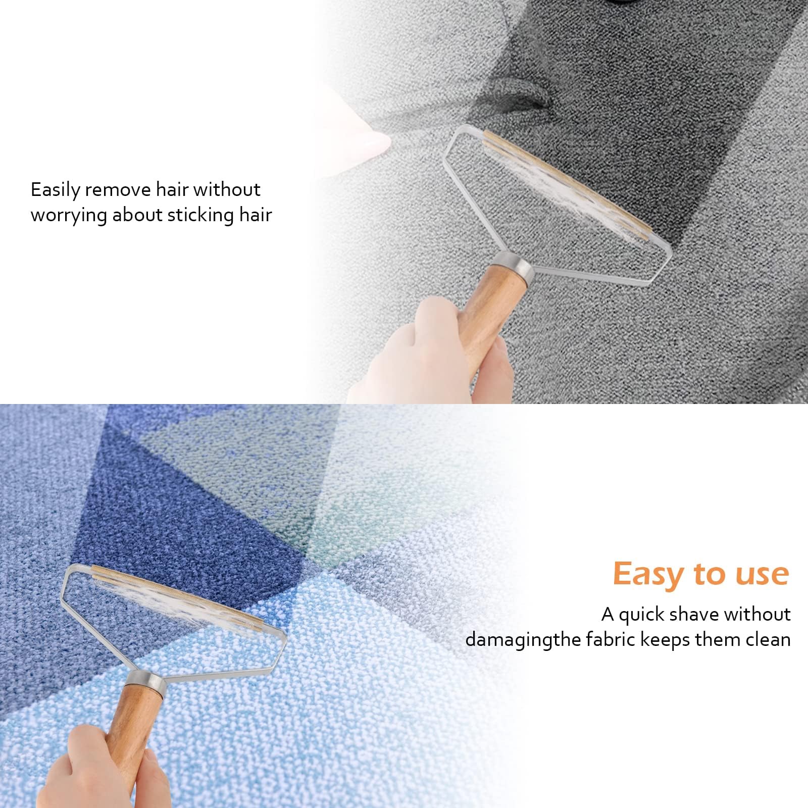 Levapelucchi Manuale - Rimuove Peli Di Animali E Pelucchi Da Vestiti E Tappezzeria - Foto 10