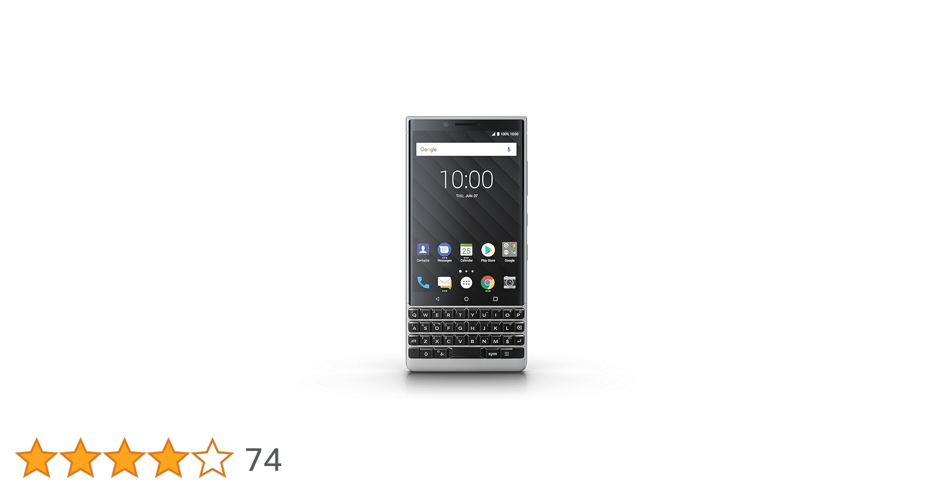 【美品】Blackberry KEY2 BBF100-8 silver Amazon.com: BlackBerry KEY2 Silver Unlocked Single Sim