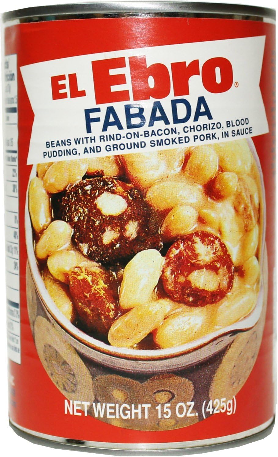 Ready to eat El Ebro delicious white bean Fabada. Ready To Eat 15 oz Serves 2