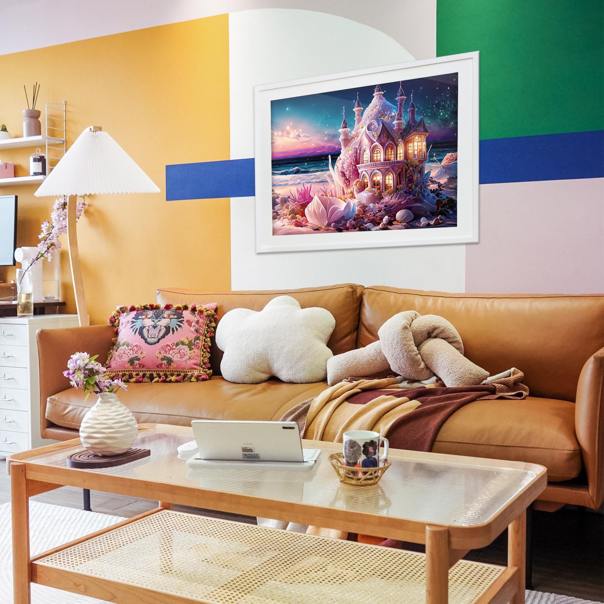 Buewutiry Beach Castle Diamond Painting Kits For Adults Beginner - Main Image