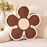 Kcvvcr Soft Shaped Floor Cushion, Decorative Throw Pillow, Seating Cushion, Room Decor Plush Pillows for Sofa Couch Bed (17.7 Inch, Brown)