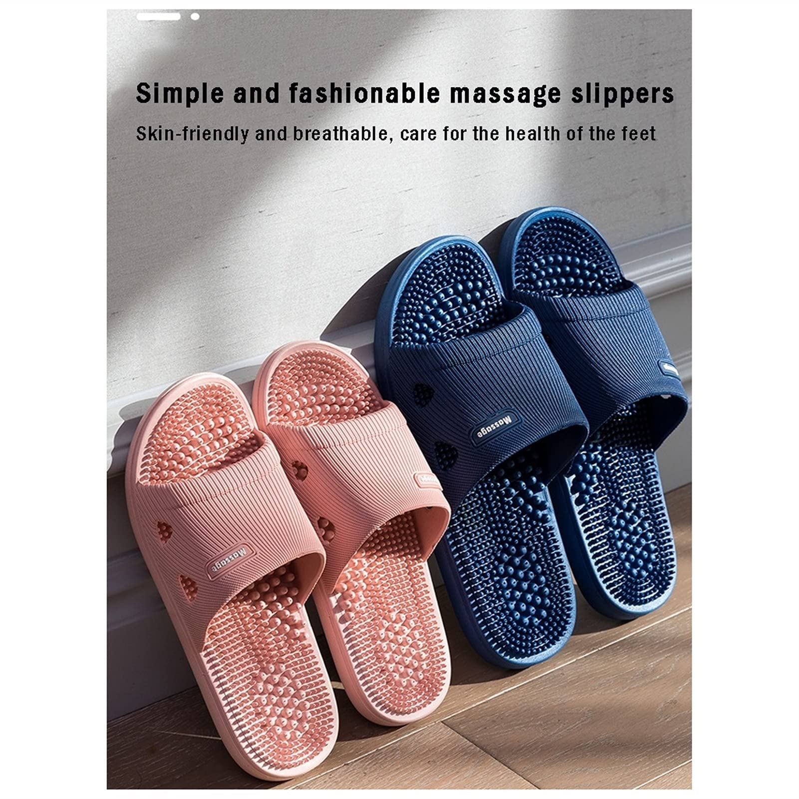 Zapatillas de Hombre, Zapatillas de Verano para Mujer, Zapatillas de Verano para Mujer, Zapatillas de baño, Ducha, SPA, acupresión, reflexología.