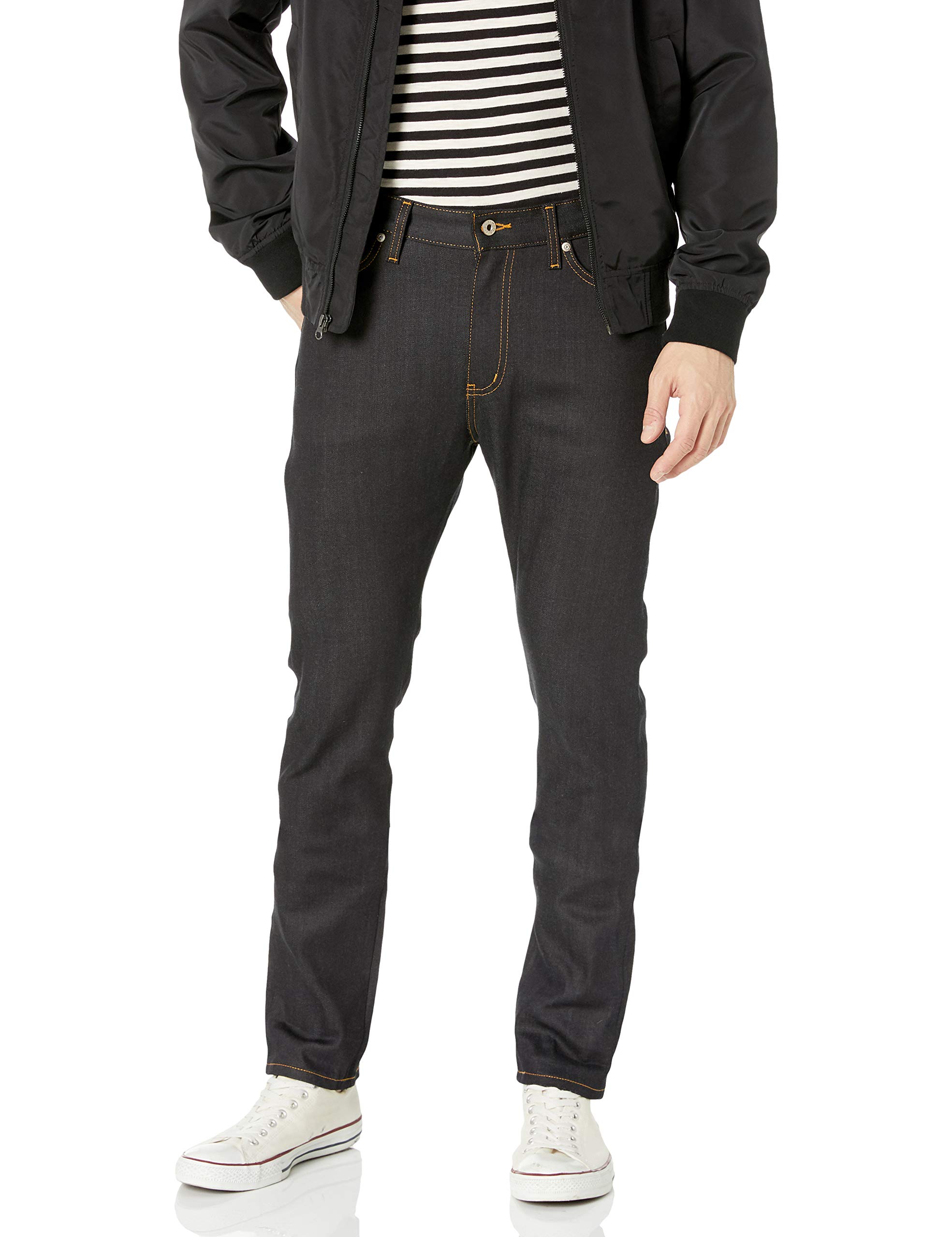 Naked & Famous Denim Men's Stackedguy Deep Indigo Stretch Selvedge Jeans