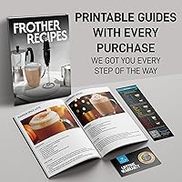 Vista 9 de Zulay Kitchen - Batidor eléctrico de mano para café, lattes, capuchinos, matcha y chocolate caliente, mezclador portátil para bebidas, accesorio