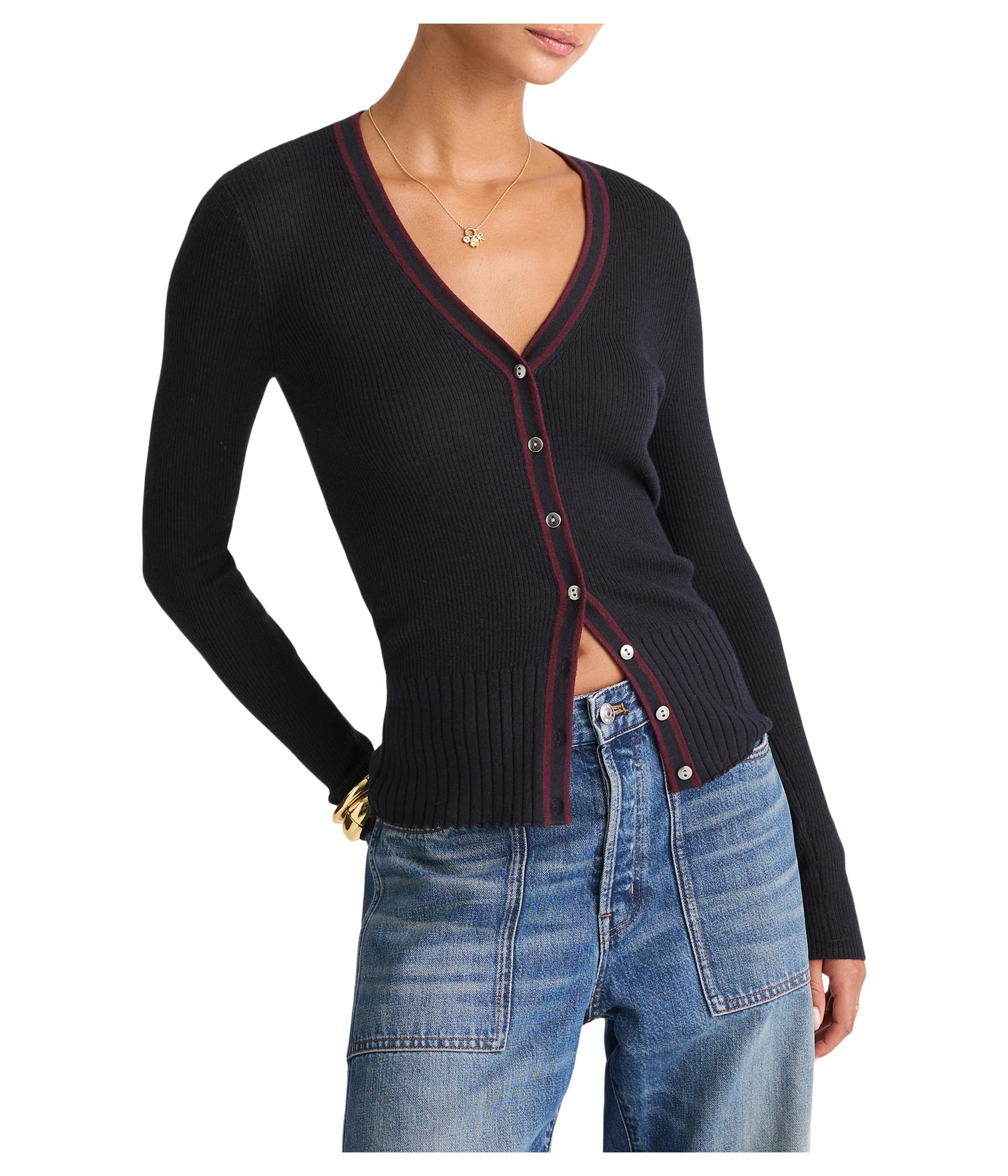 Madewell Womens Merino Silk Becka Cardigan