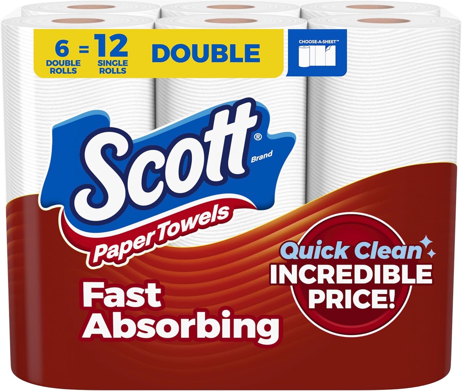 Scott Paper Towels 18 Double Rolls Deal at Amazon: Save $13.33