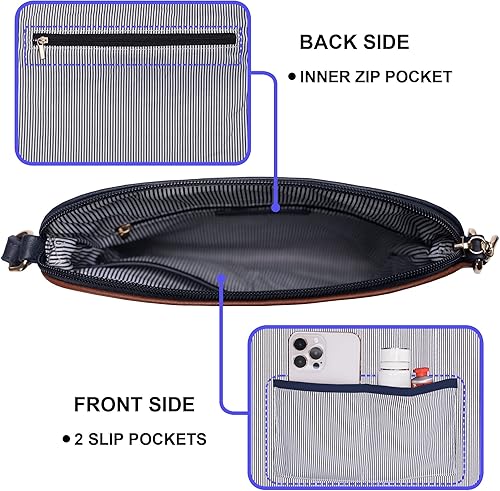 Miniatura 6 de Solene Bolso Cruzado Ligero para Mujer de Tamaño Mediano con Borla, Bolsos Cruzados de Tamaño Perfecto para Uso Diario, de Viaje