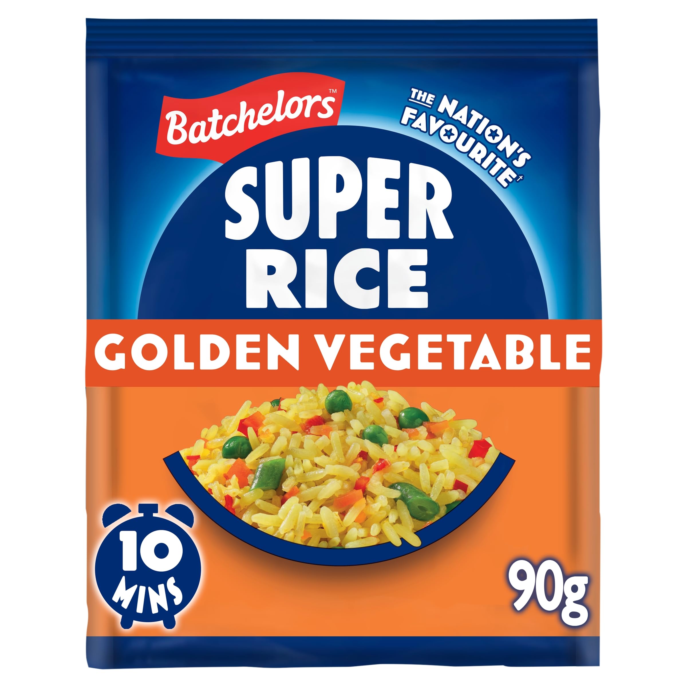 Batchelors Super Rice Golden Vegetable Flavour Low Fat Ready Meal, 90 g (Pack of 1)