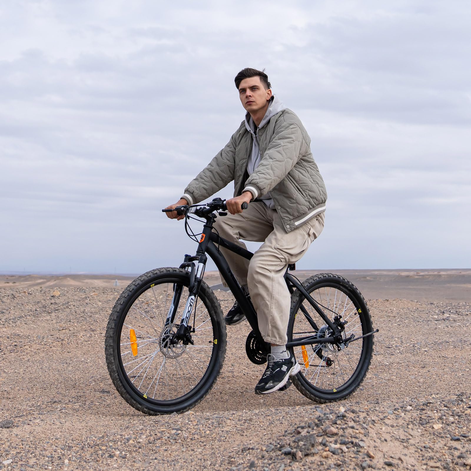 RCB GK2 26"-Mountainbike, 21-Gang-Kettenschaltung, Aluminiumrahmen, Federgabel, mechanische Scheibenbremsen, Getränkehalter, ideal für Freizeit und Fitness, geeignet für Jugendliche und Erwachsene