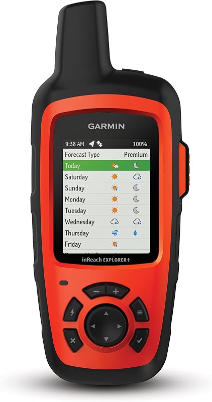 Garmin 010-01735-10 inReach Explorer+, comunicador satelital portátil con mapas topográficos y navegación GPS