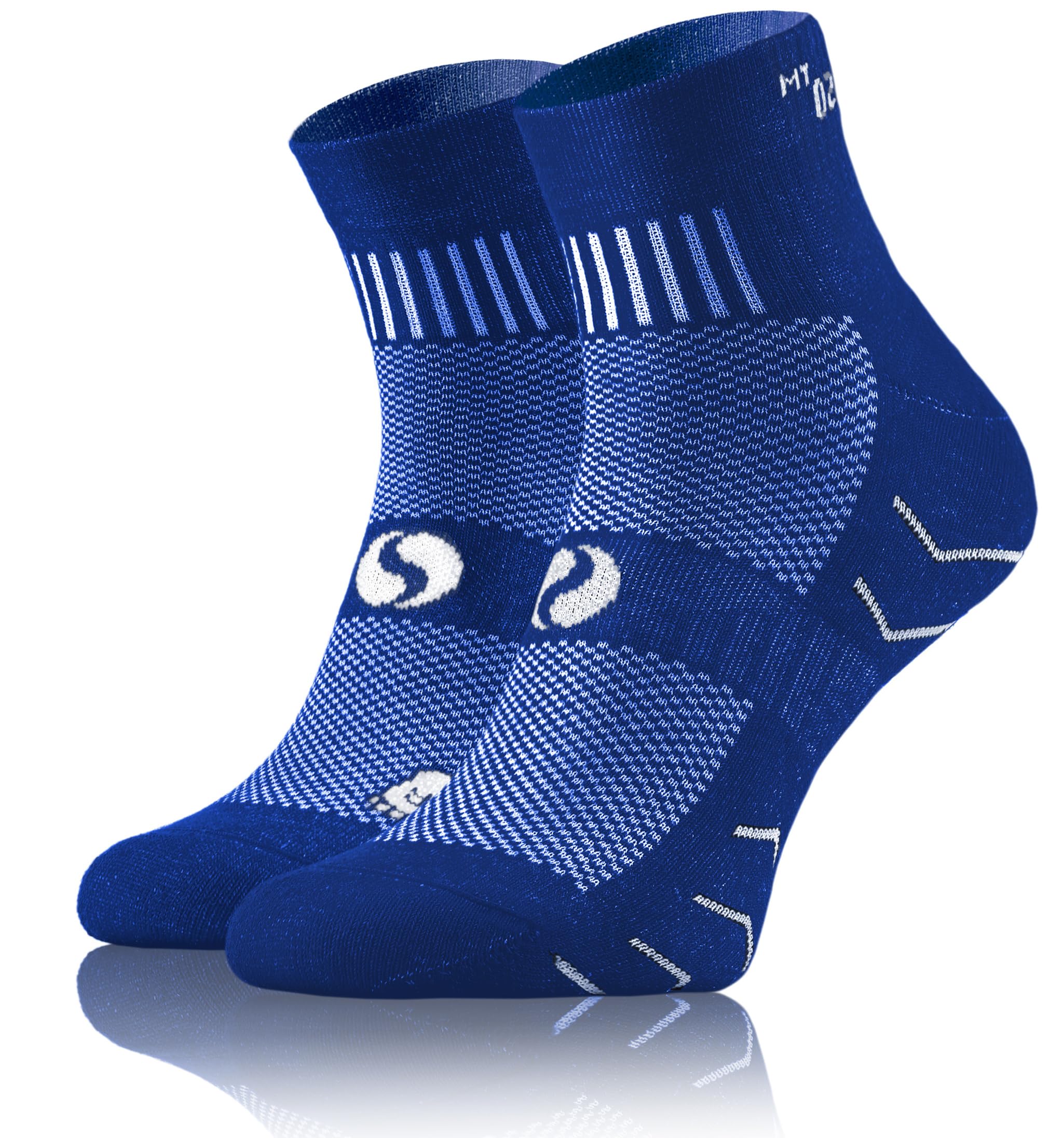 sesto senso 1 Pair Running Socks Cotton Sports Socks Women Men Colourful Sports Socks, blue, 43-47