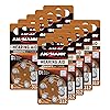 ANSMANN Hearing Aid Batteries [Pack of 60] Size 312 Brown Zinc Air Hearing-Aid Suitable For Hearing Aids, Hearing Aids Sound Amplifier - 1.45V Mercury Free