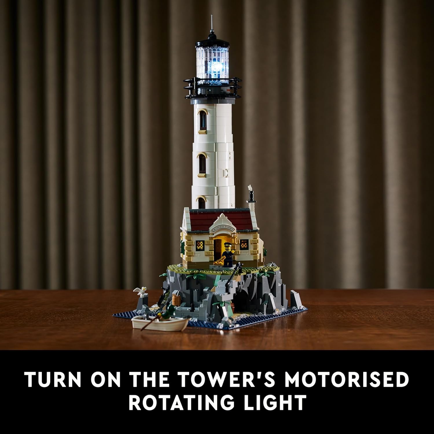 Lego® Ideas Motorised Lighthouse 21335 Building Kit; Buildable Display Model for Adults