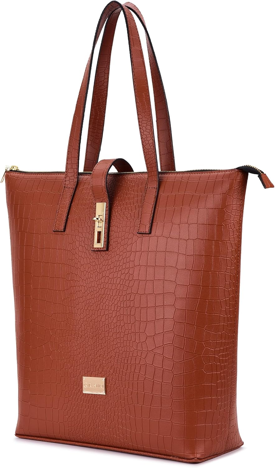 RASHKI RENN- Laptop & Travel Tote Bag for Women 15.6" Inch Vegan Leather Laptop,Work Tote, Professional Bag