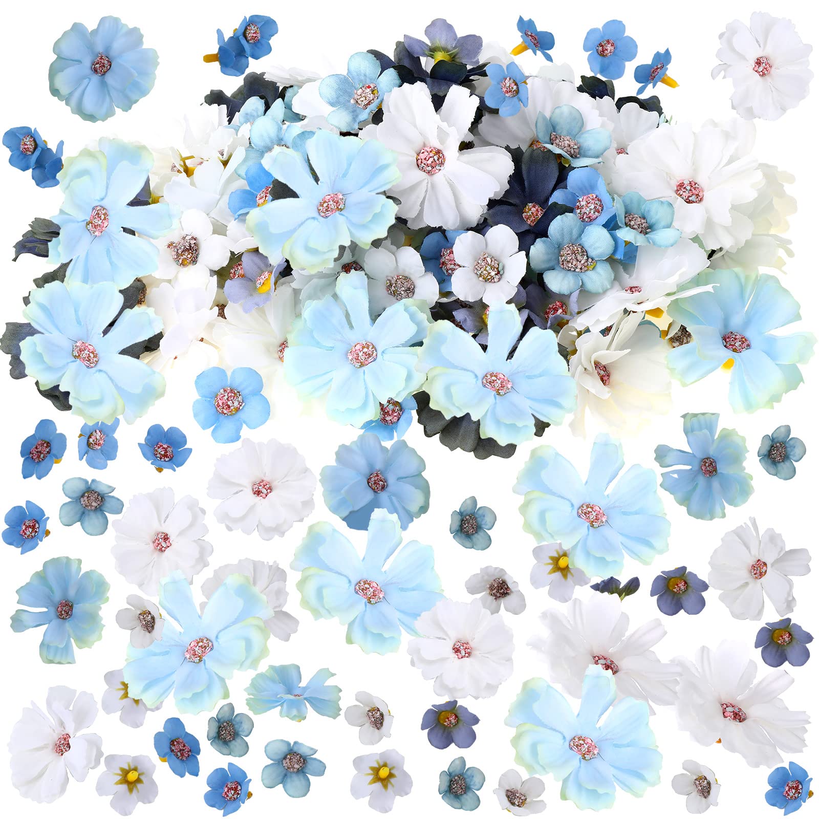 Geosar 120 Pcs Artificial Flowers Bulk Mini Silk Flower