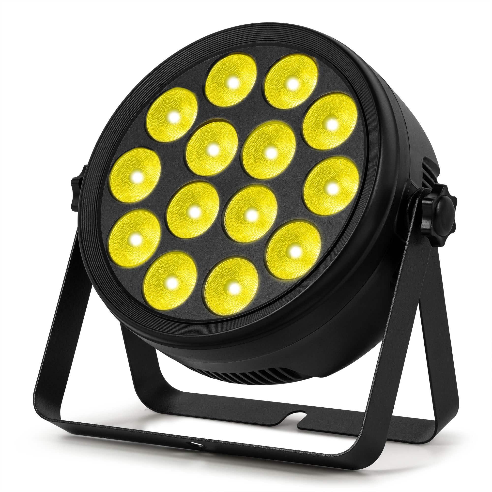 BeamZ BCC145 - Foco PAR LED 14x4W RGBW con estrobo DMX y mando a distancia, iluminación profesional para eventos, DJ, fiestas, boleras, clubs, ferias, salas de escape y escenarios