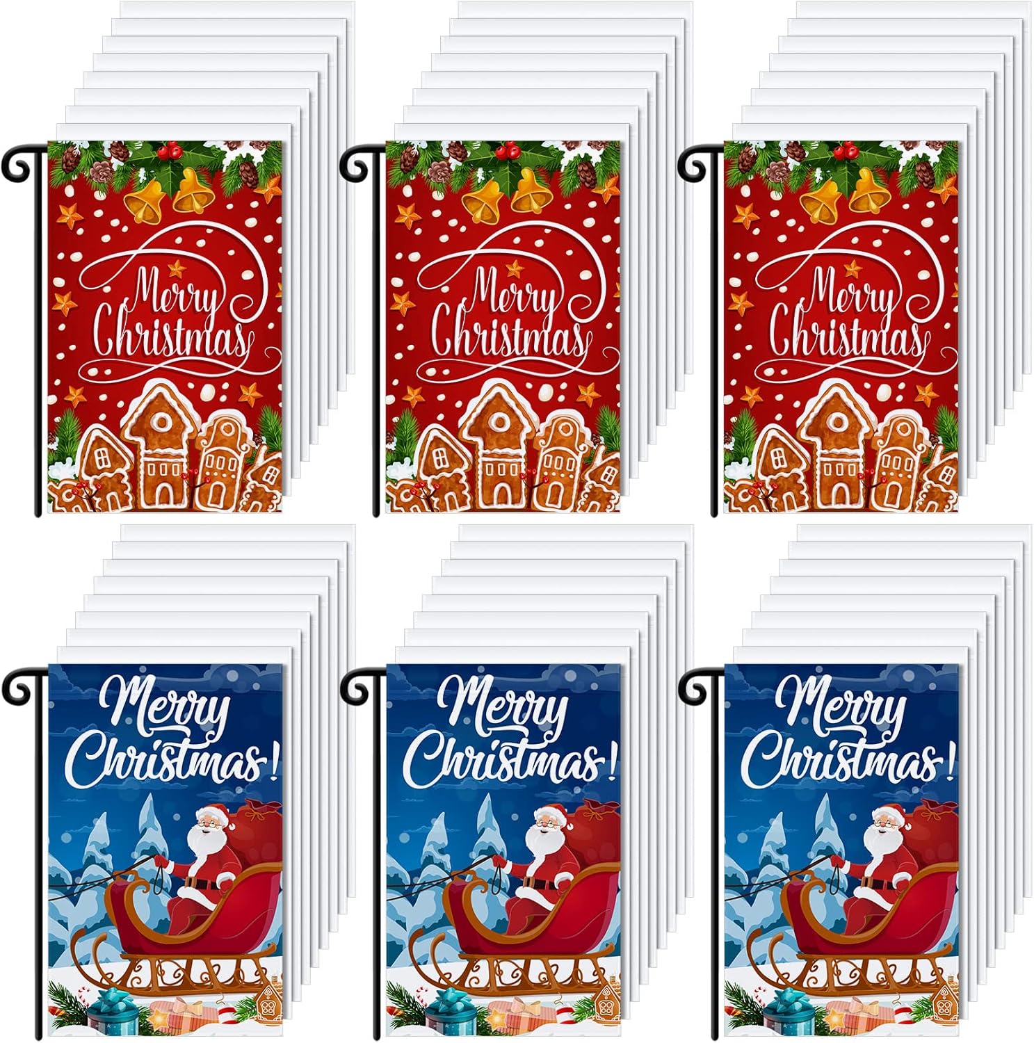 Shimeyao 54 Pcs Easter Sublimation Garden Flag Blank Bulk 12 x 18 Inches Blank Sublimation Flags DIY Polyester Heat Transfer Banner for 250 Years America Decoration