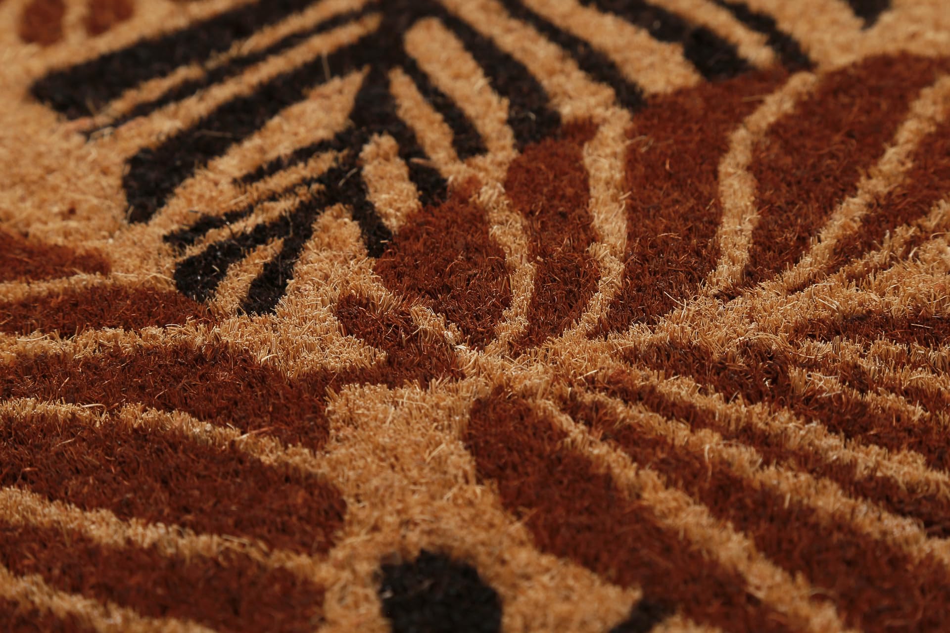 Alfombrilla de coco Jungle Mat de WECONhome para interiores y espacios intermedios (60 x 90 cm), color marrón rojizo