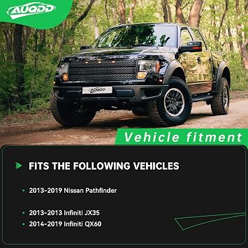 AUQDD 2Pc Suspension Front Lower Control Arm and Ball Joint Assembly Compatible With 2013 Infi-niti JX35,2014-2019 QX60 /13-19 Nis-san Pathfinder (Replace # 524-911 524-912 545003JA0A 545013JA0A)