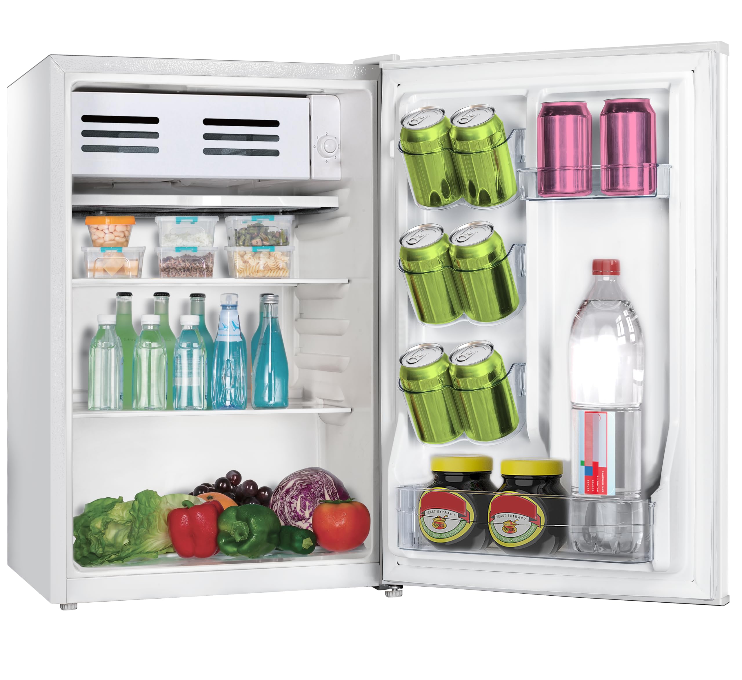Arctic Chef Acfr283-White 2.6 Cu. Ft. Compact Refrigerator, White on Fridge.com - View 5