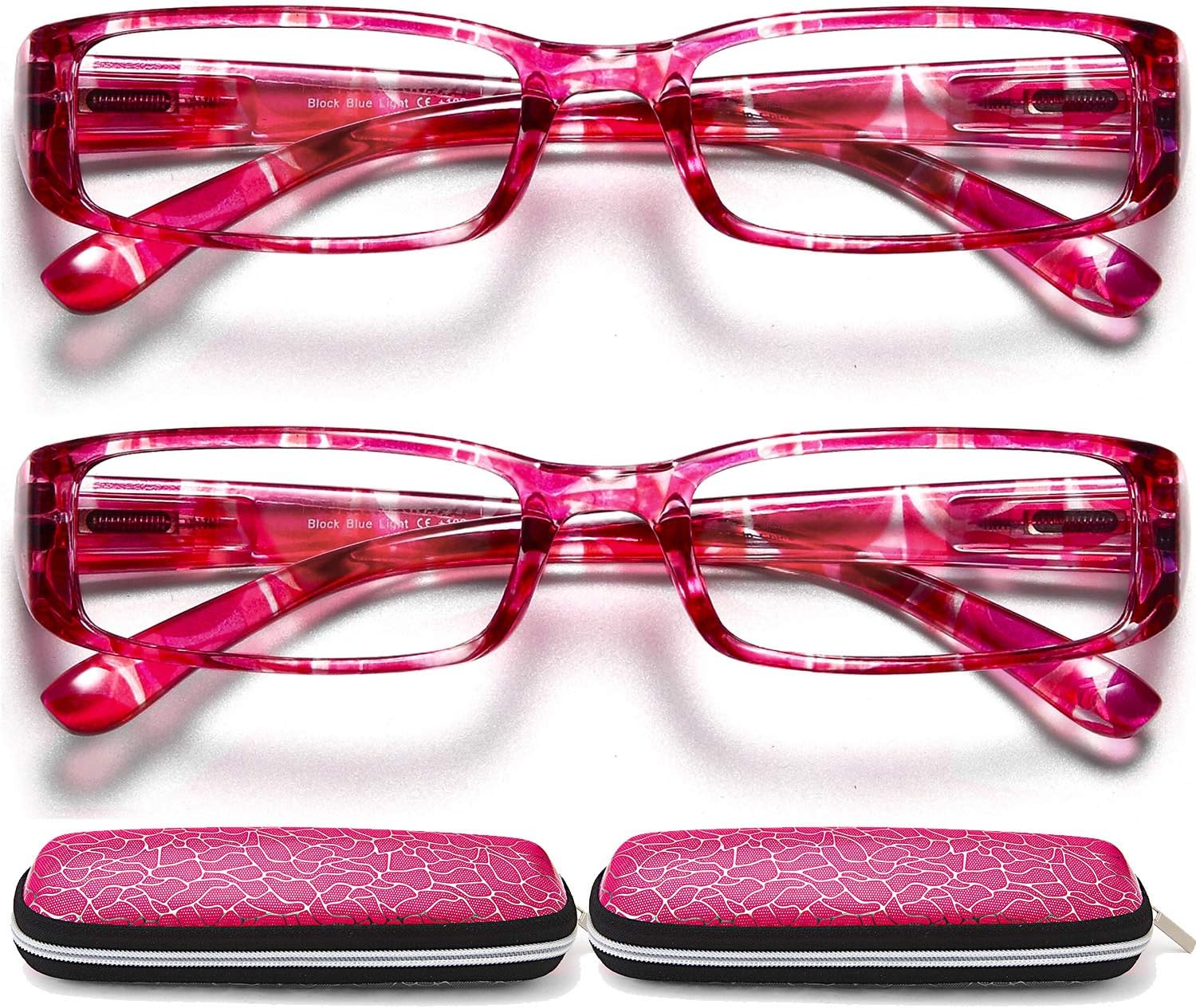 Gеt Dіѕсоunt 70% Prісе EYEURL Reading Glasses for Women - Trendy Blue Light Blocking Computer Reader Eyeglasses with Spring Hinge,+1.0 (2-Pack)