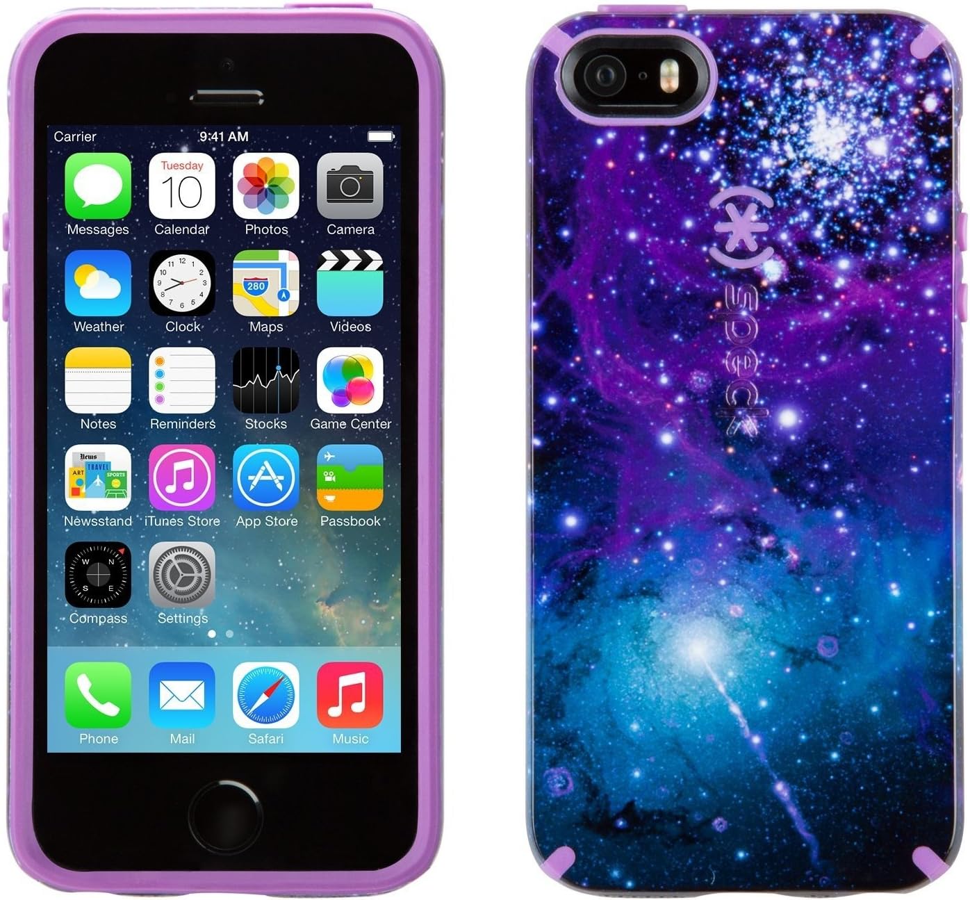 Speck Products CandyShell Inked Case for iPhone SE/5/5S -Retail Packaging- Galaxy Purple/Revolution Purple