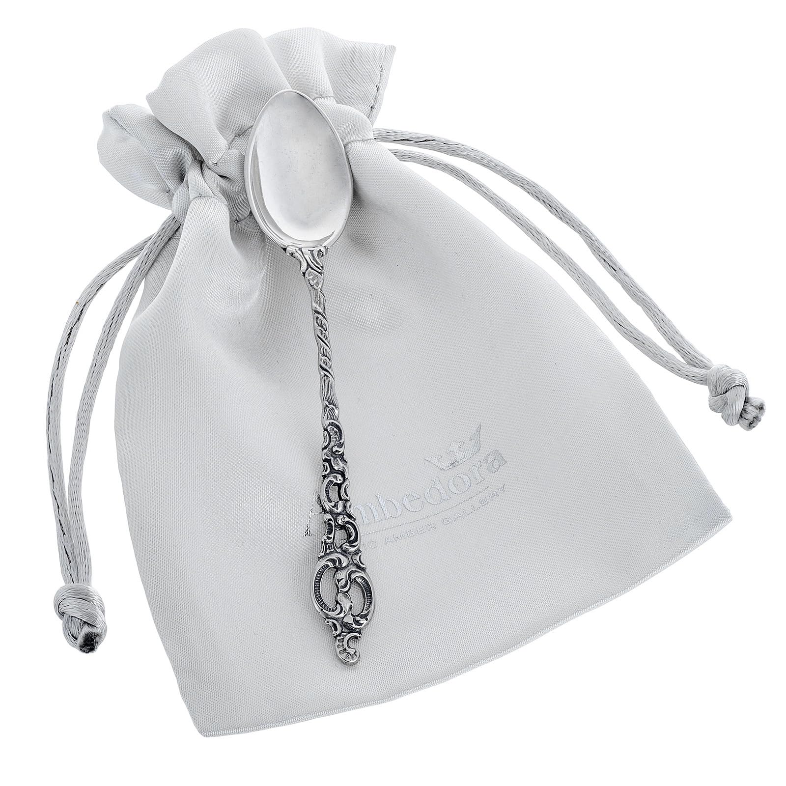 Petite cuillère en argent Roma pour garçon ou fille, baptême, cadeau d'anniversaire