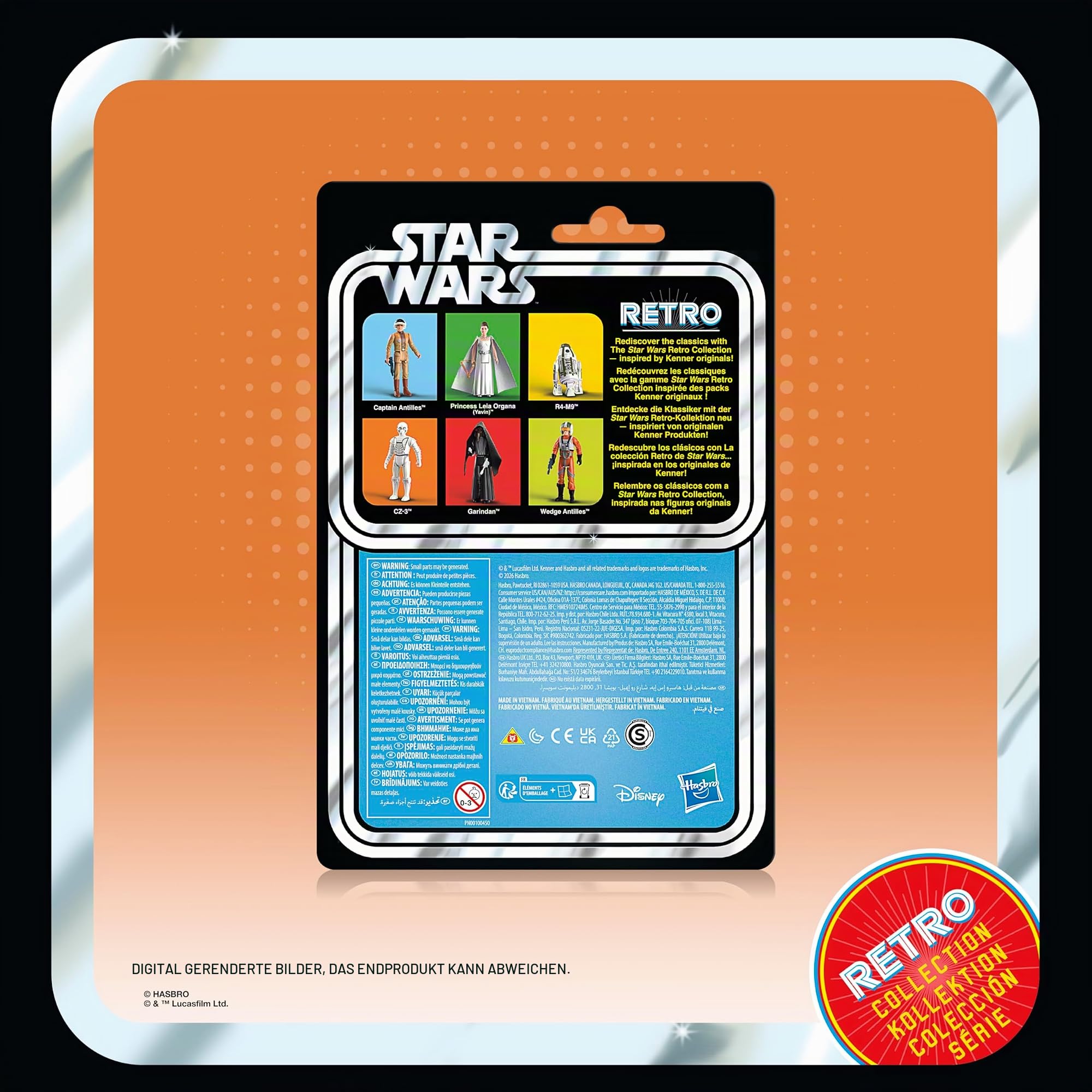 Star Wars Retro-Kollektion Neue Hoffnung Episode IV Action-Figuren 6er-Pack zum Sammeln (9,5 cm)