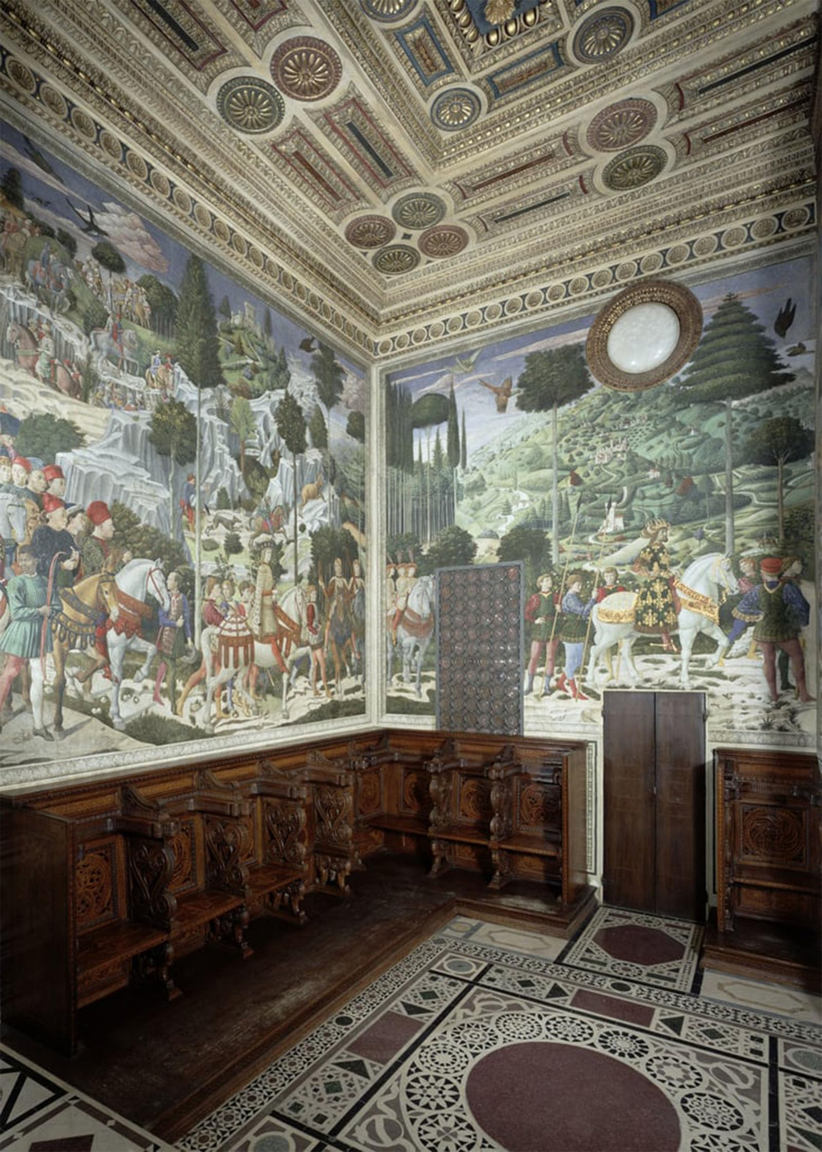 Benozzo Gozzoli la Procession des Mages affiche décoration murale graffiti impression toile - 5