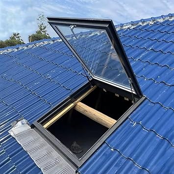 22/24/26/28/30/34/38 inch Household Roof Skylights, Customizable Attic Skylight with Tempered Glass, Highly Sealed Large Basement Window26x38in66x96.5cm