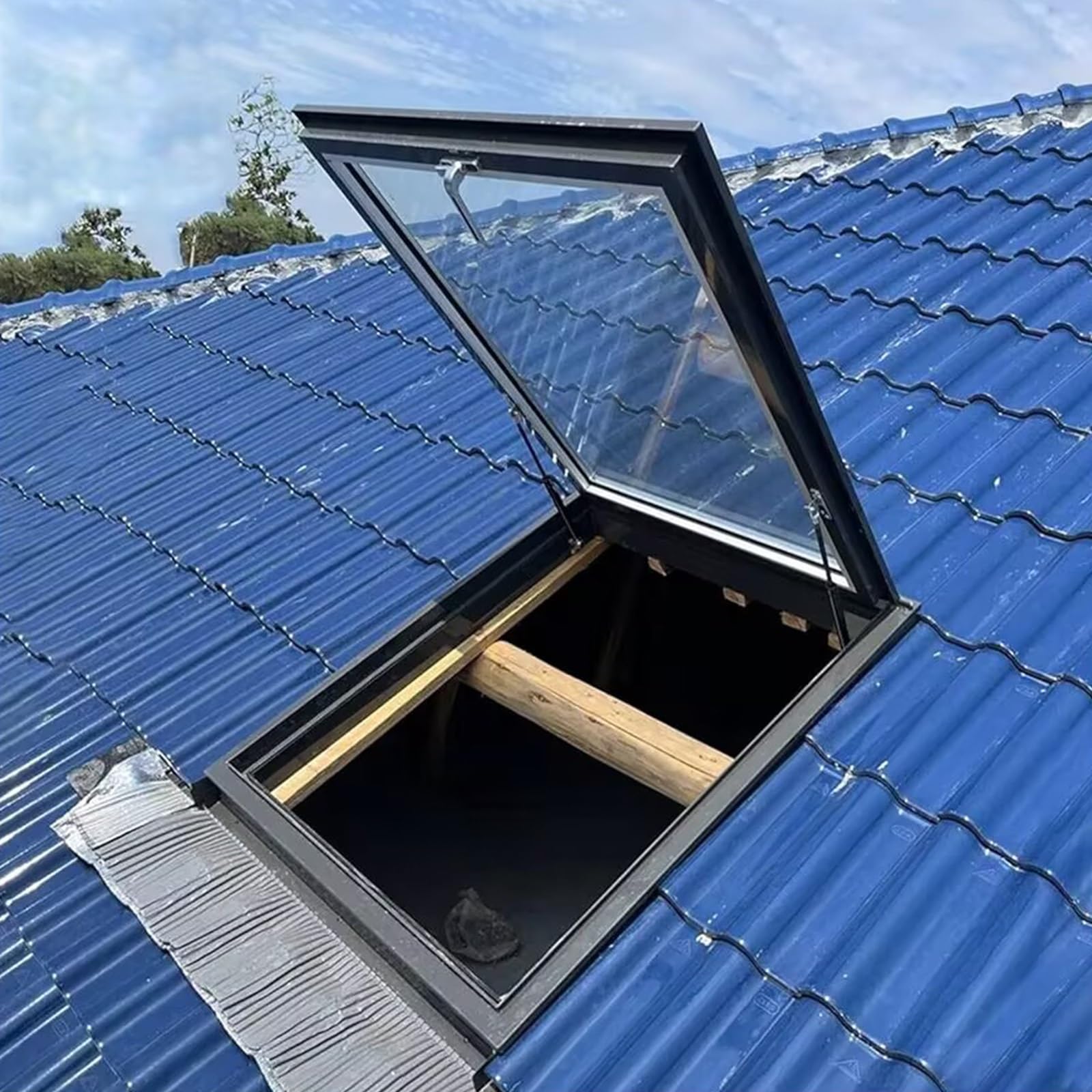 Skylight de ático personalizable de 22x36in con gran ventana de sótano estanca