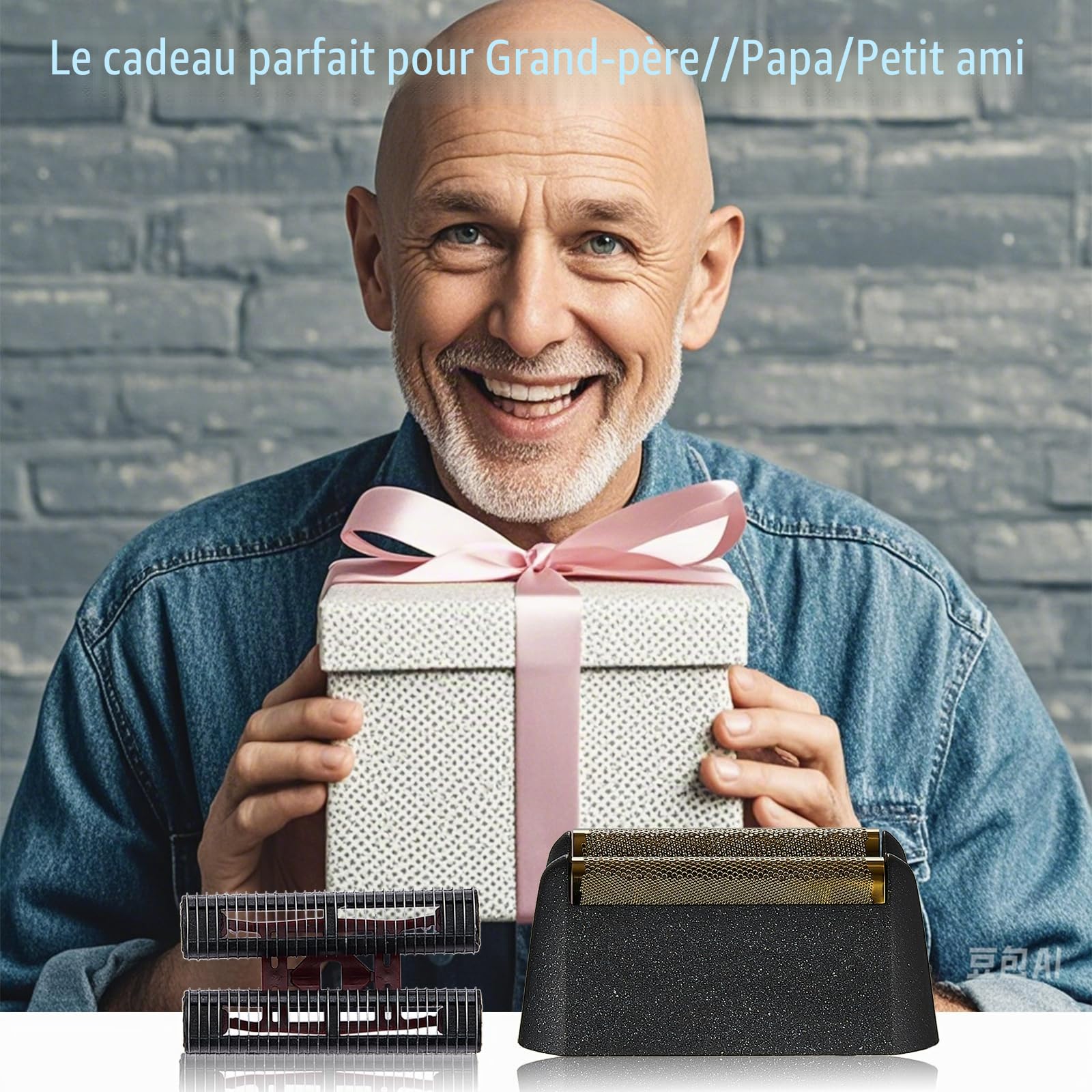 Pack de 2 stratifiés de rechange et barre de coupe professionnel 5 Série finale finale d'étoiles compatibles avec Wahl Shaver Fail 7031-100, 7043-100 Super Close Raser (7043-2pz) Pièces de rechange)