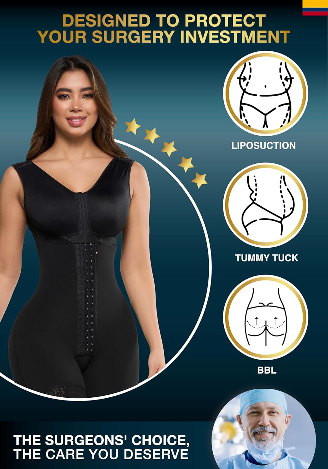 Sonryse Fajas Colombianas Post Surgery Compression Garment Stage 2 Faja Lipo BBL - Image 5