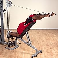 Vista 3 de Body-Solid Tools MB507RG Pro-Grip - Accesorio de barra en V equilibrado para máquinas de cable, entrenamiento de bíceps y tríceps