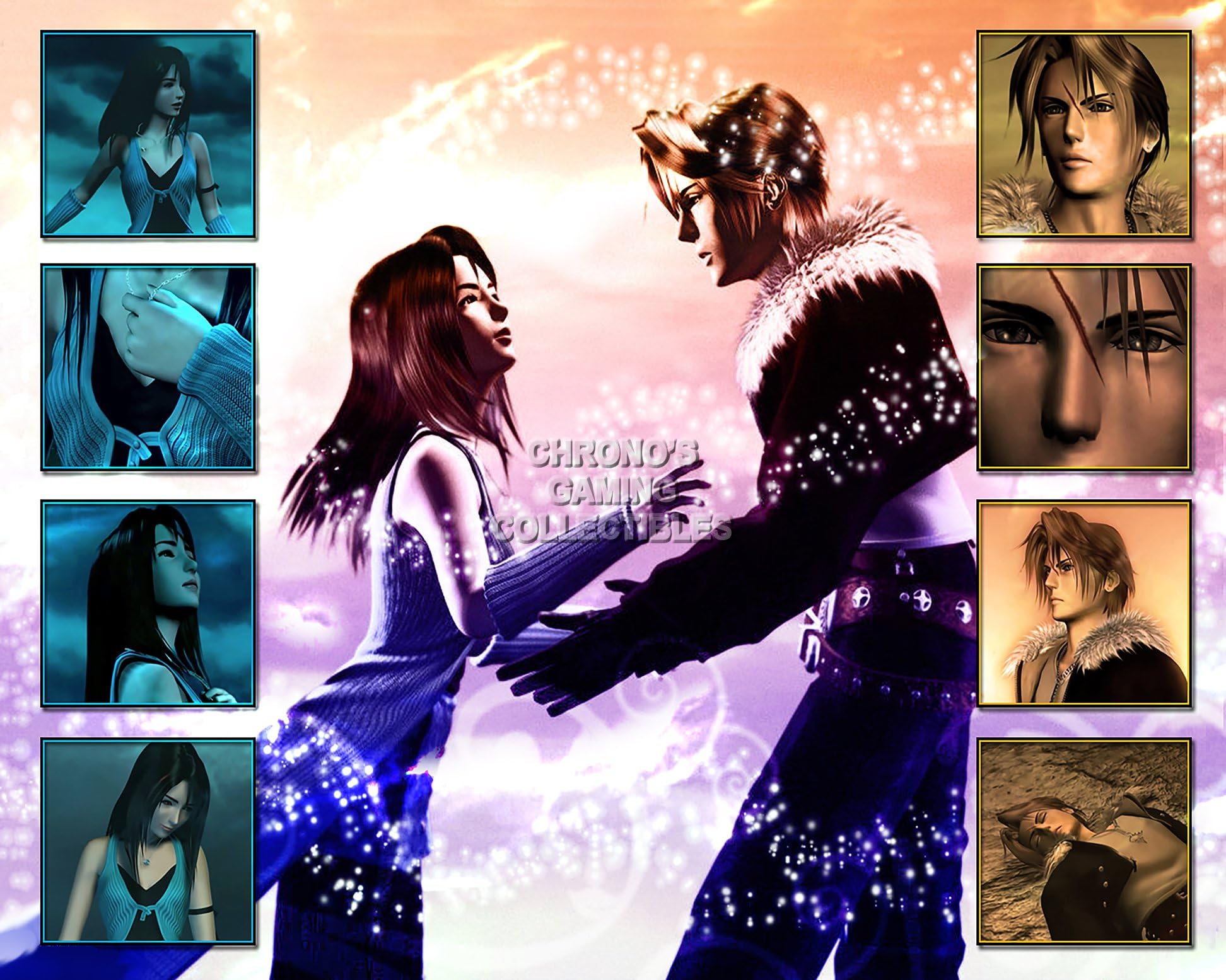 CGC Huge Poster - Final Fantasy VIII Squall and Rinoa PS1 PS2 PS3 PSP Vita - FVIII005 (16" x 24" (41cm x 61cm))