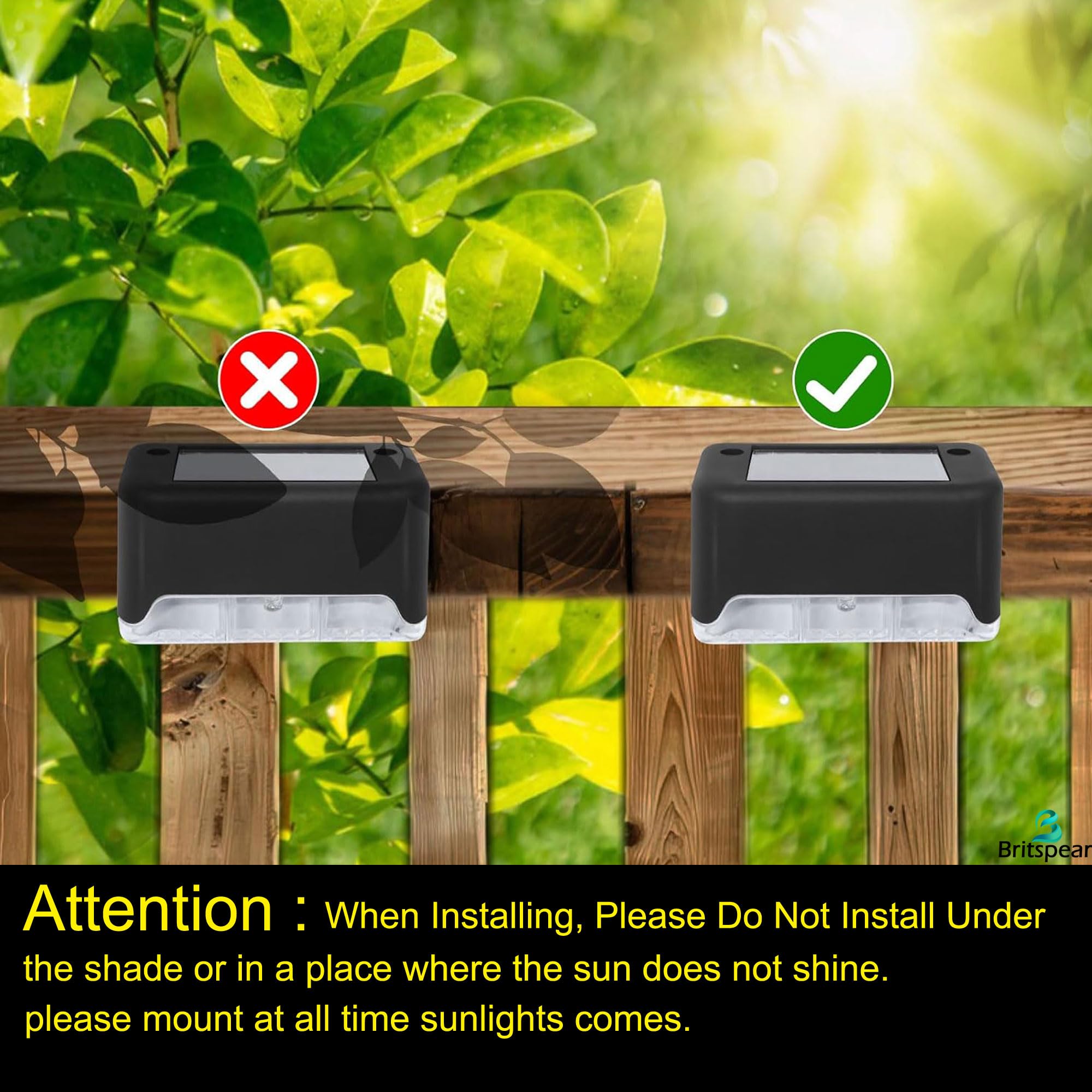 BRITSPEAR Solar Lights - Outdoor Garden Lighting -3