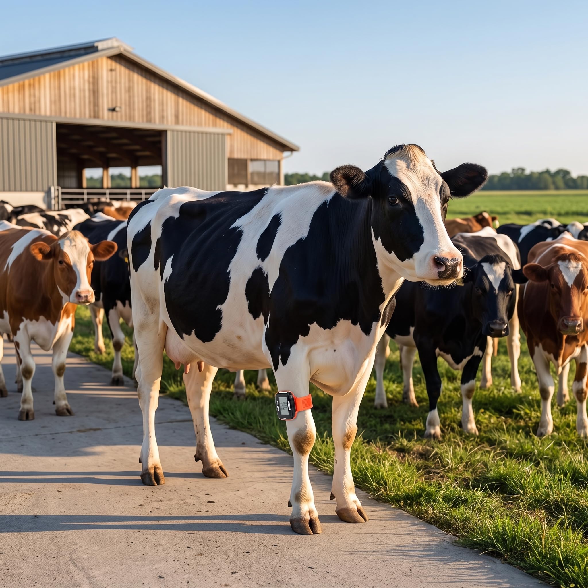 10 Stück Kuh Schrittzähler Beinbänder, Leichte, Weiche, Flexible Kunststoff Fußbänder Zur Gesundheitsüberwachung mit Alfie Software, Farm Management Tools für Viehpfleger, Verfolgen von