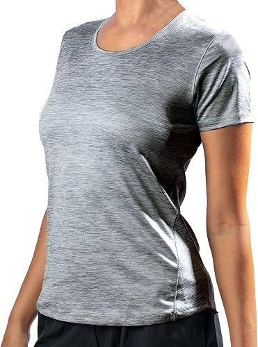 Kanu Surf Women's UPF 50+ Short Sleeved Active Swim Shirt Rashguard & Workout To