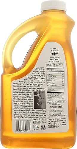 Miniatura 7 de Jugo de manzana orgánico Martinellis, 64 onzas - 6 por caja.