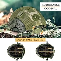 Vista 2 de TacSnake Casco táctico Airsoft Paintball rápido con cubierta de casco, PJ Type Tactical Multifuncional Protective NVG Mount