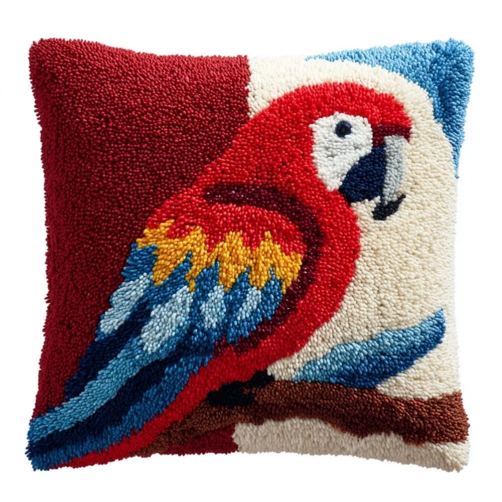 AxiangziK Latch Hook Cushion Kits for Beginners,Parrot