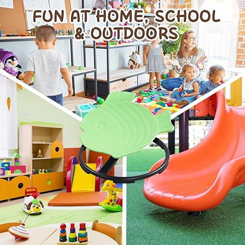 Miniatura 6 de Silla giratoria para niños autistas, juguetes sensoriales para niños con autismo, silla giratoria sensorial de 360, asiento giratorio en forma de