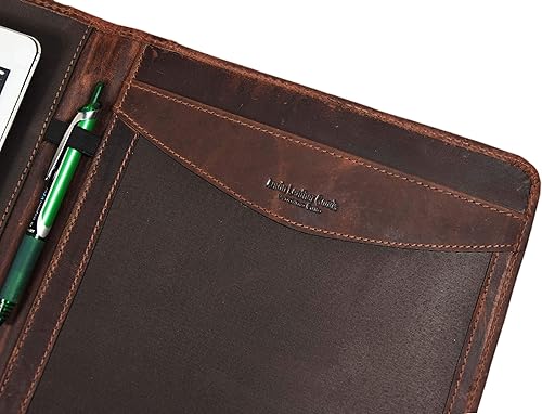Miniatura 3 de Cartera de viaje de cuero  Organizador profesional para hombres y mujeres  Soporte para tableta de cuero con fundas para documentos e iPad por Aaron