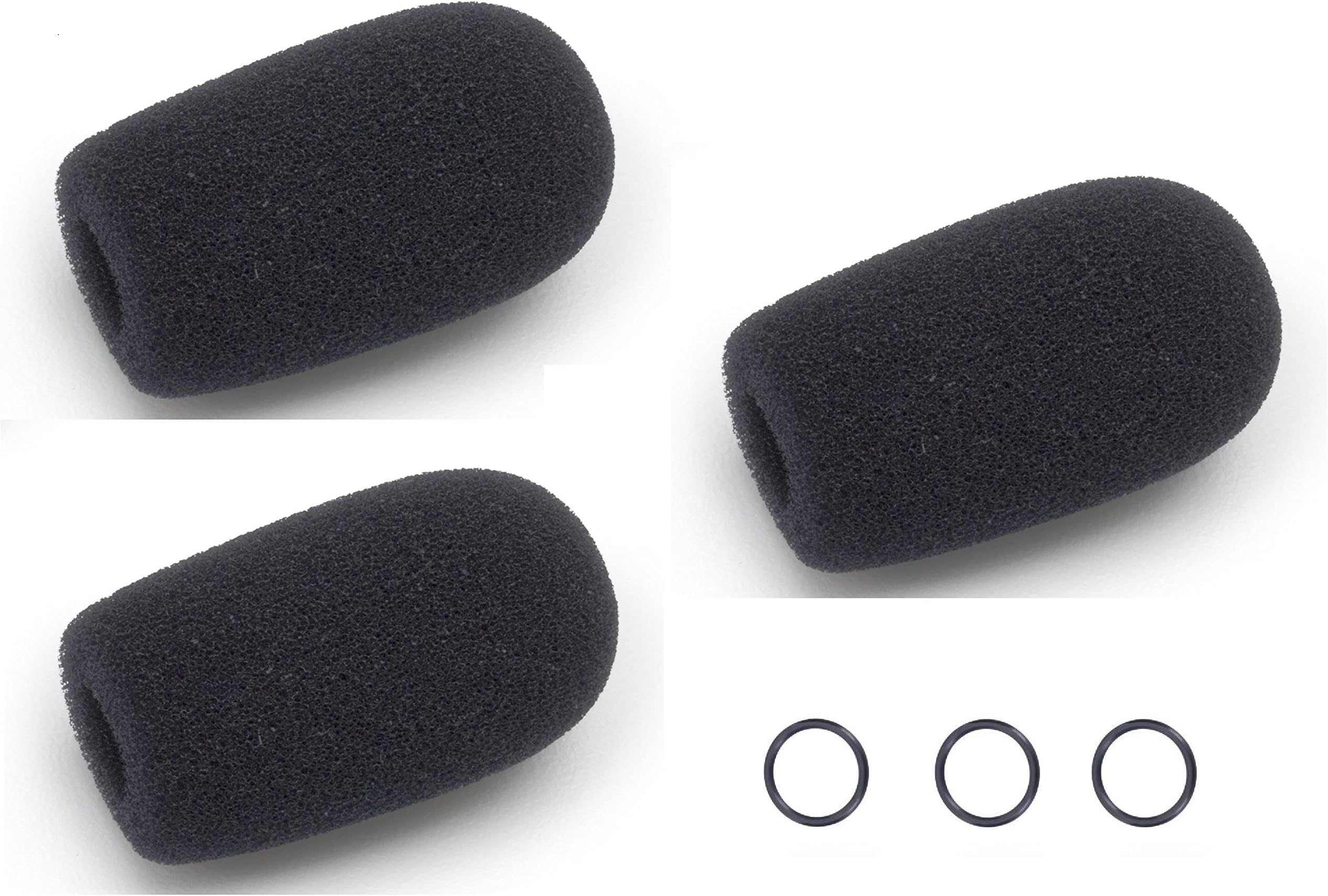 Three (3) Replacement windscreen for Bose/David Clark/Lightspeed/Crystal Mic