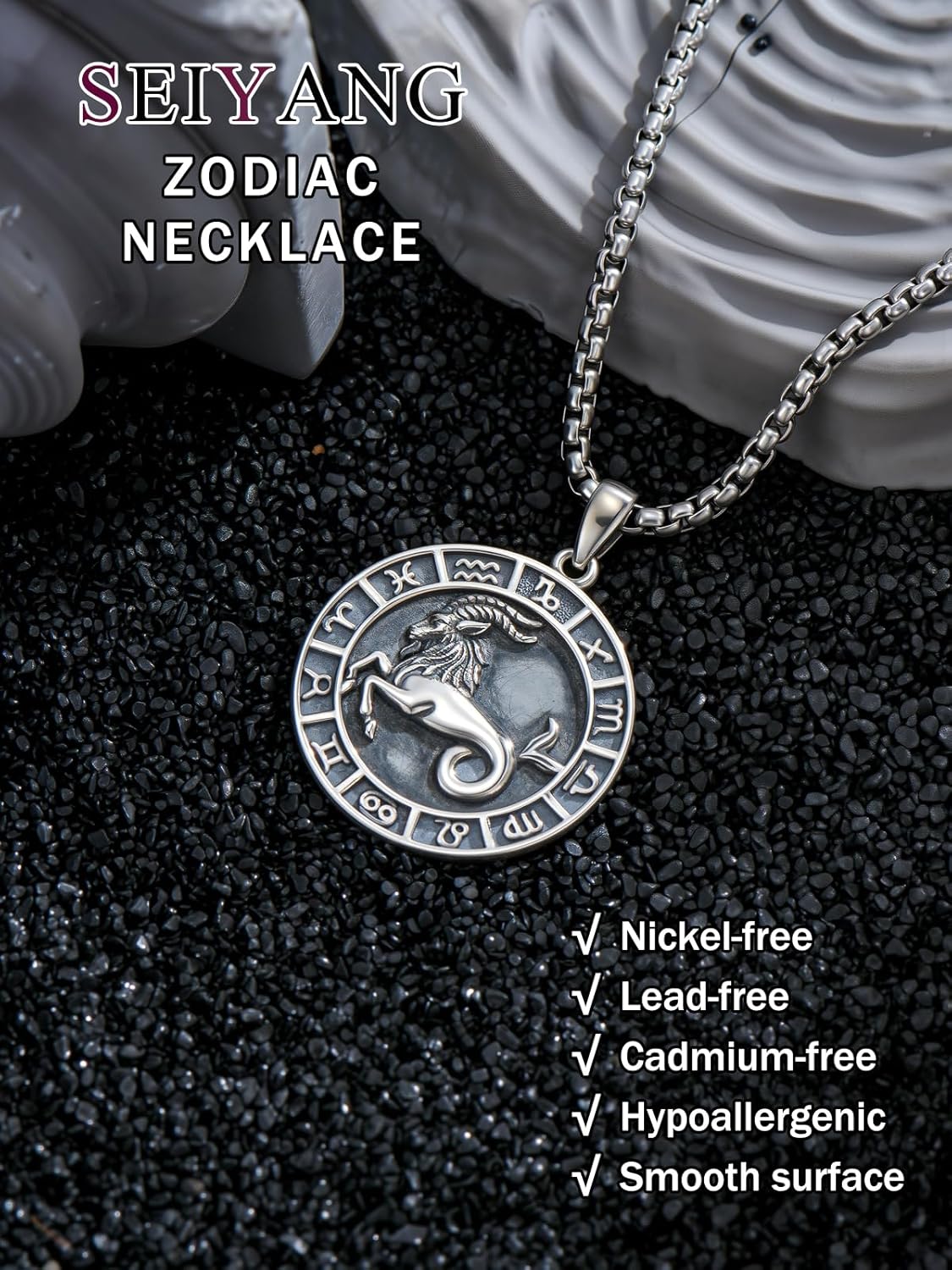 Seiyang Zodiac Necklace 925 Sterling Silver Constellation Pendant Horoscope Medal Zodiac Jewelry Gifts(with Gift Box) - Image 4