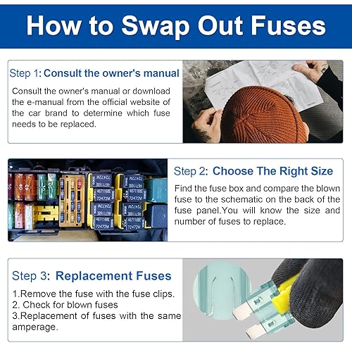 Miniatura 22 de Baomain ATC-4 Fusibles de cuchilla ATO/ATC 4 Amp de acción rápida automotriz - Paquete de 25