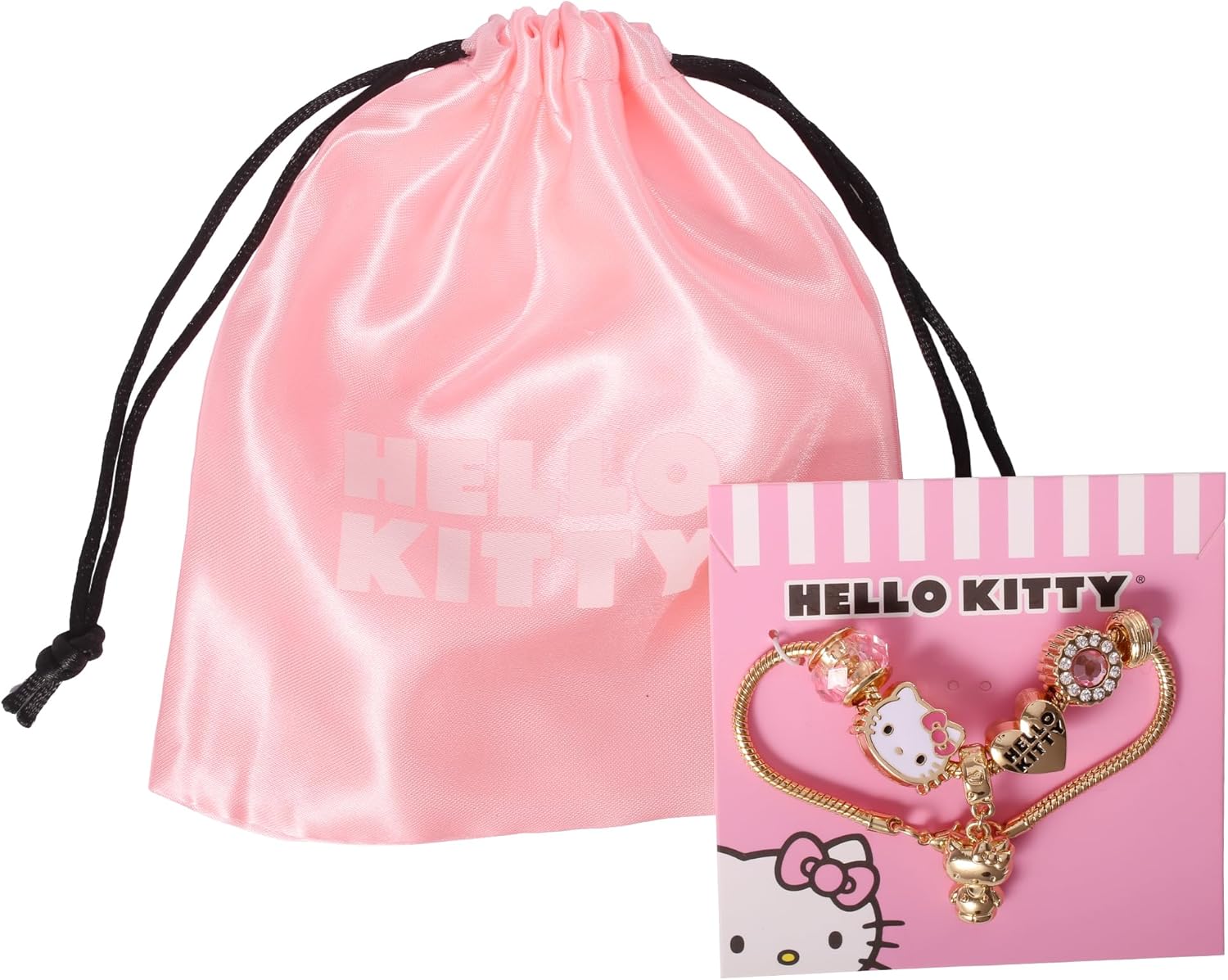 SALLY ROSE Hello Kitty Charm Bracelets for Women 7" Official License, Fashion Sanrio Bracelet with 6 Charms - Image 6