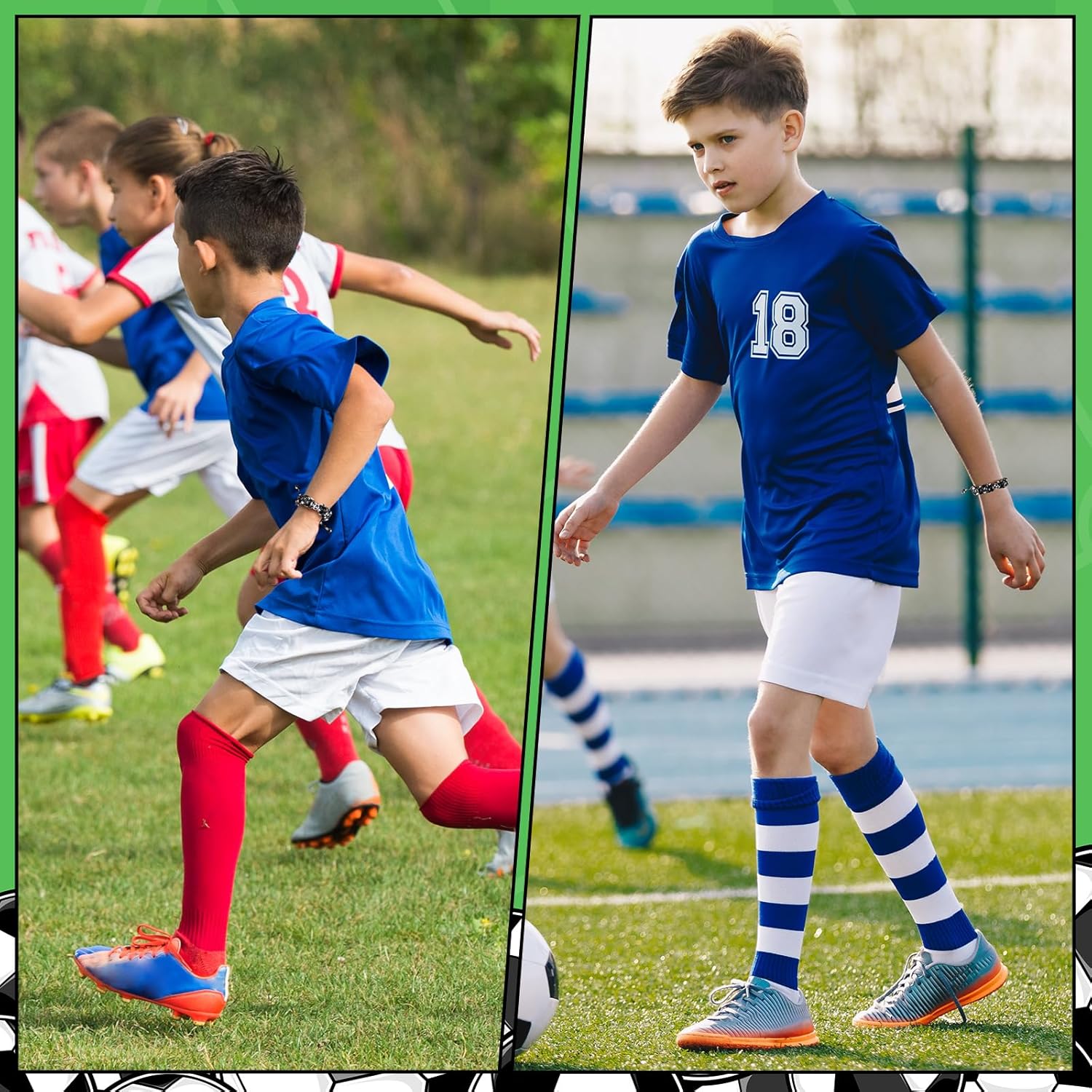 Landical 24 Pcs Soccer Bracelet for Boys Adjustable Handmade Braided Bracelet Wristbands Inspirational Sport Accessories Boy Soccer Party Favors for Teams Player Gift Birthday Jewelry Accessories - Image 4