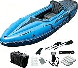 Product image of 9ft Inflatable Fishing Kayak 1-Person Foldable Boat 220lb