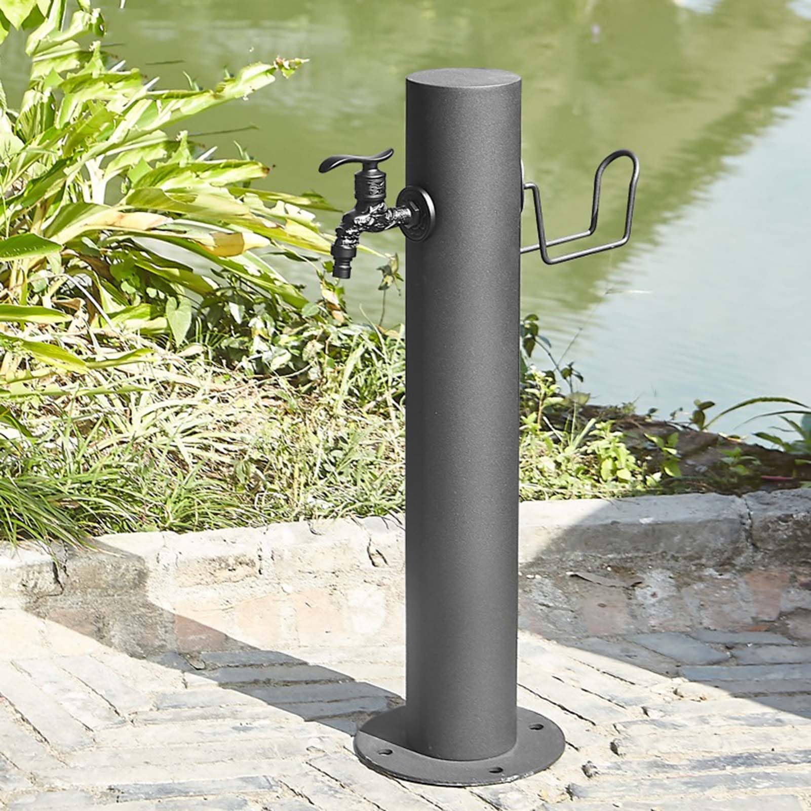 ZYCHSJXA Outdoor Freestanding Water Column Faucet - Garden Irrigation Fountain Pole with Anti-Drip Nozzle for Efficient Watering Solutions and Landscaping